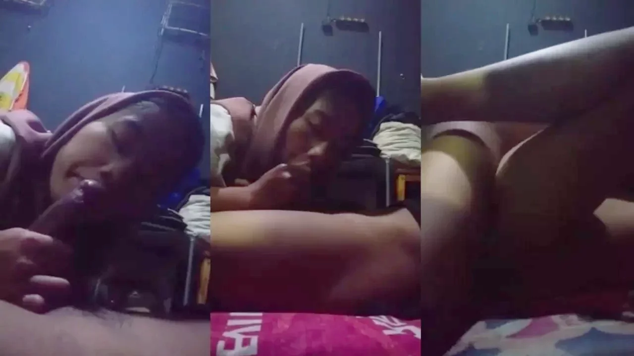Bokep Indo Jilbab Ungu Binal Di Entot Setelah Nyepong Kontol... poster